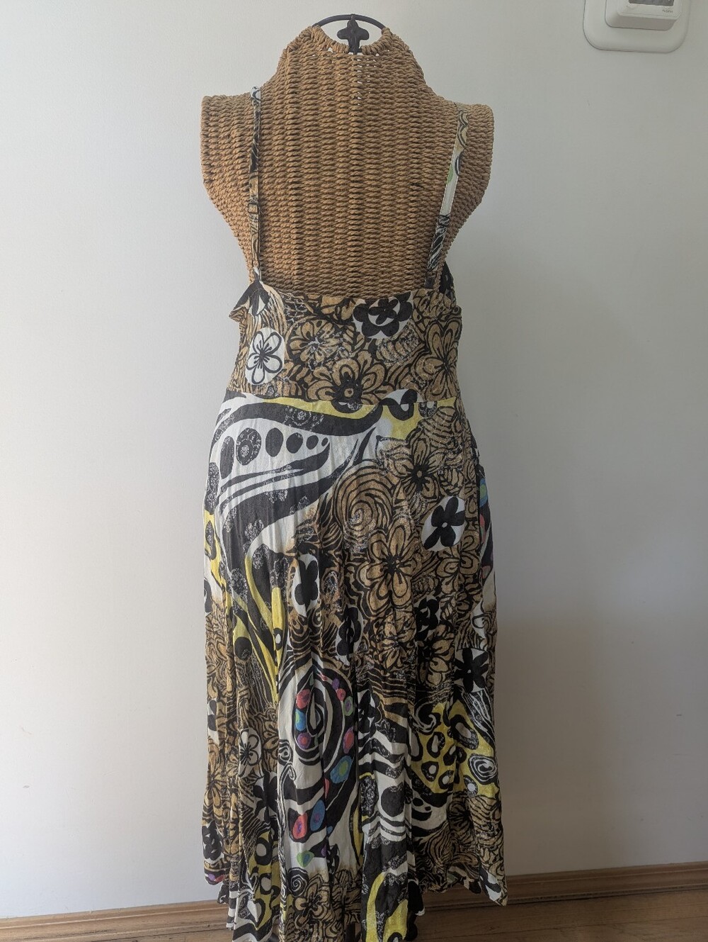 Jams World Multi-Color Floral Swirl Halter Sundress M - Picture 5 of 5